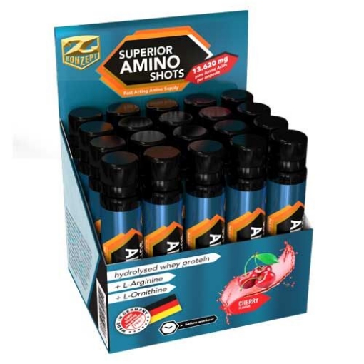 Obrazek SUPERIOR AMINO SHOTS - 20X25ML KZ