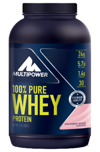 Obrazek WHEY PROTEIN 100%  - SMAK TRUSKAWKOWY 900G MPOWER