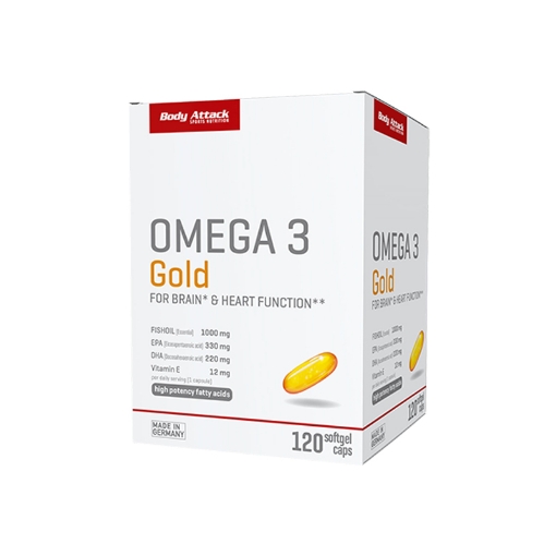 Obrazek OMEGA 3 GOLD - 120 Kapsułek BODY ATTACK