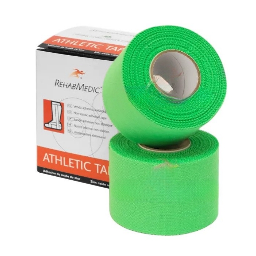 Obrazek Taśma sportowa - Rehabmedic - 3,8 cm ZIELONA