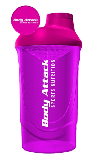 Obrazek SHAKER RÓŻOWY 600 ML BODY ATTACK