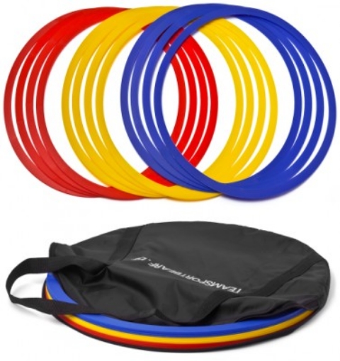 Obrazek Zestaw 12 obręczy z pokrowcem 40cm - TEAMSPORT