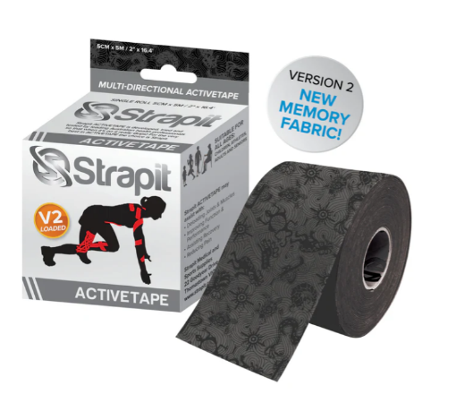 Obrazek DYNAMIC ACTIVETAPE 5CM x 5M  - CZARNA/CZARNA