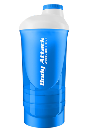 Obrazek SHAKER ALBASTRU-ALB 600 ML BODY ATTACK