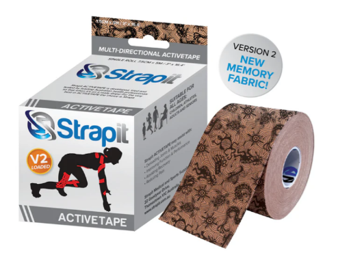 Obrazek DYNAMIC ACTIVETAPE 7,5CM x 5M - BEŻ/CZARNY