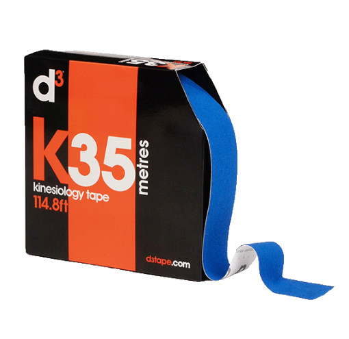 Obrazek K6.0 Taśma Kinezjologiczna Królewski Niebieski 5cm x 35m - d3Tape